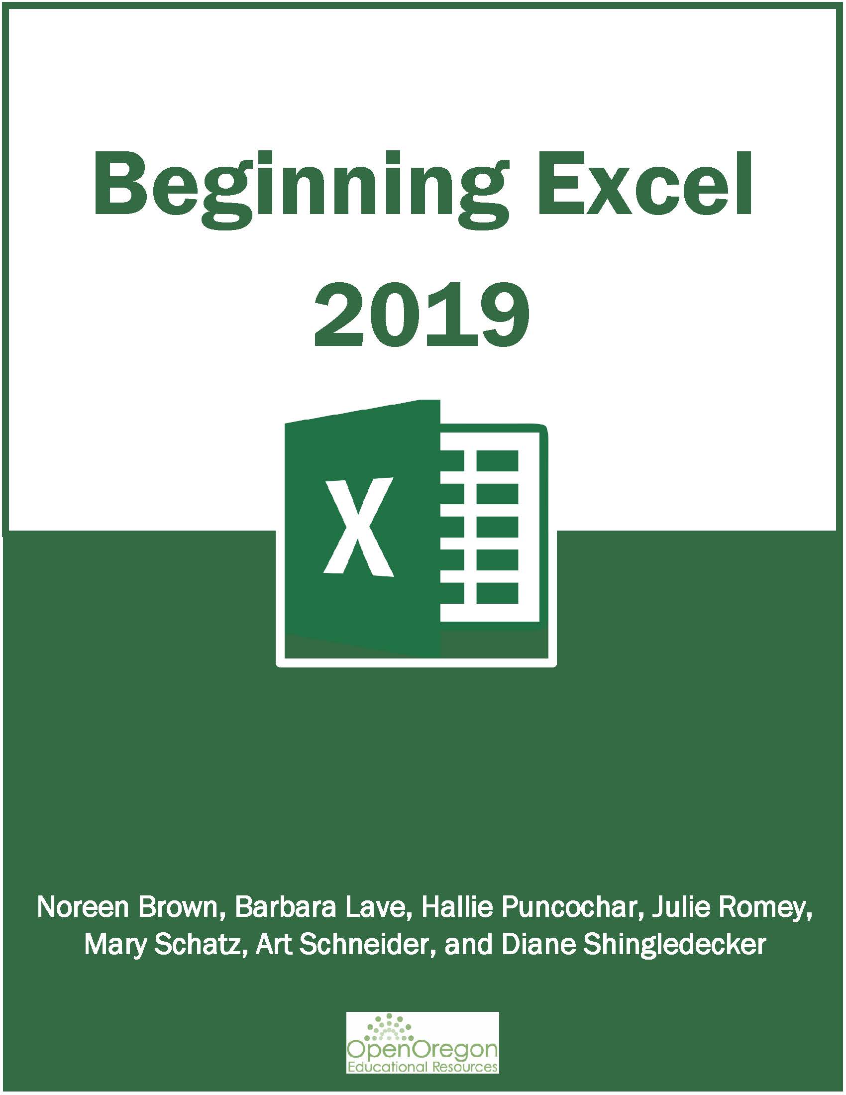 Beginning Excel 2019 book cover