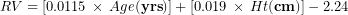 RV = +-2.24