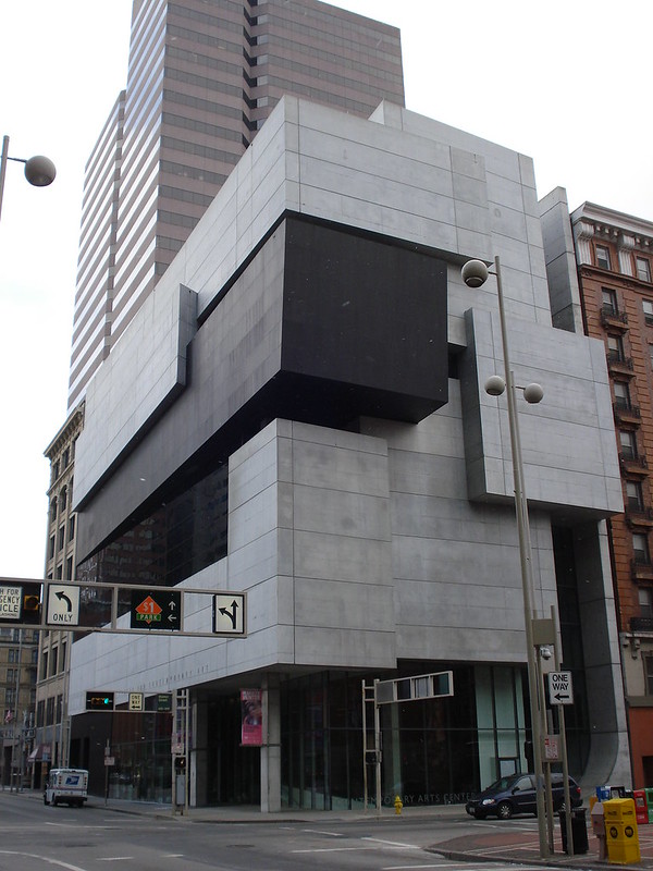 Exterior of the Contemporary Art Center on the corner.