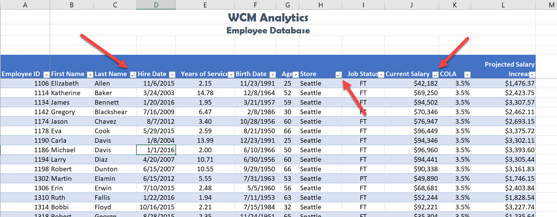 52 Intermediate Table Skills Beginning Excel 2019 6445