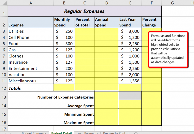 2.1 Formulas – Beginning Excel 2019