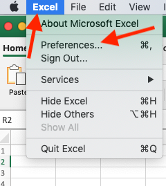 how to change the default file location in excel for mac