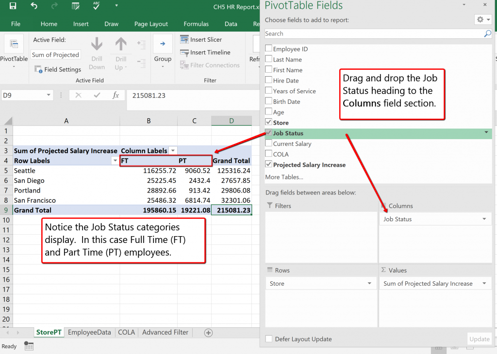 5.2 Intermediate Table Skills – Beginning Excel 2019