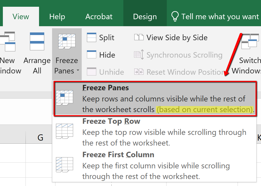 mac excel 2013 freeze panes