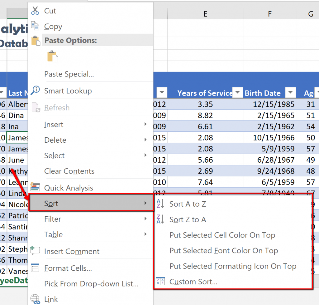5.2 Intermediate Table Skills Beginning Excel 2019