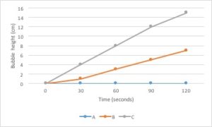 presentation of experimental data and results