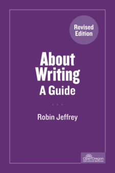 About Writing: A Guide book cover