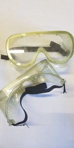 Photo of safety goggles, an example of Personal Protective Equipment.