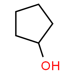 line-bond structure of 5 carbons in a ring, one is connected to OH.