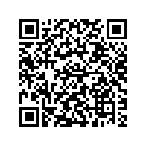 QR Code representing a URL. Link leads to a website which allows the user to play a simulation on human population growth.