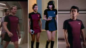 Star Trek characters wearing skants