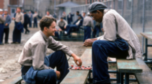 Andy and Red in the jail yard