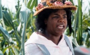 Screen snip of Oprah Winfrey as Sophia in The Color Purple