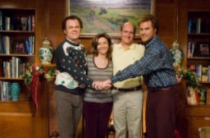 John C. Reilly and Will Ferrell pictured with Mary Steenburgen and Richard Jenkins as Nancy and Dr. Robert Doback, Brennan and Dale’s step-parents. aceshowbiz.com (source)