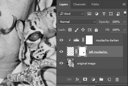 Layer mask active