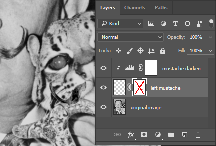 Layer mask inactive