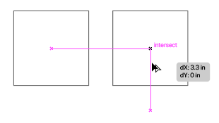 Example of duplicating and moving a square.