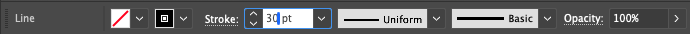 Control bar with Line Segment tool options.