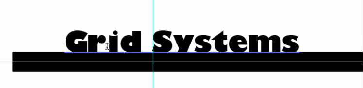 Screen capture showing an "I beam" cursor between the letters "r" and "i" in the word "Grid".