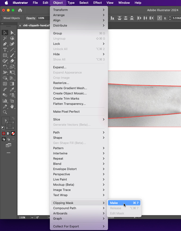 Creating a clipping mask