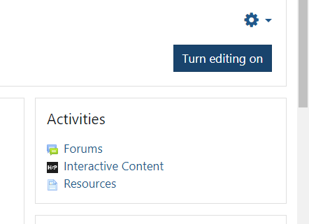 Image of Moodle Editing Button