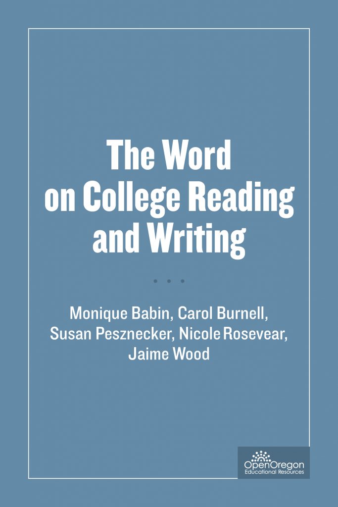 the-word-on-college-reading-and-writing-simple-book-publishing