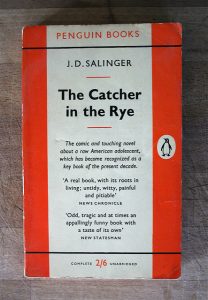 a photo of J.D. Salinger's novel, The Catcher in the Rye