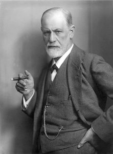 Sigmund Freud holding a cigar