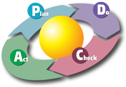 The plan, do, check, act strategy for carrying out change