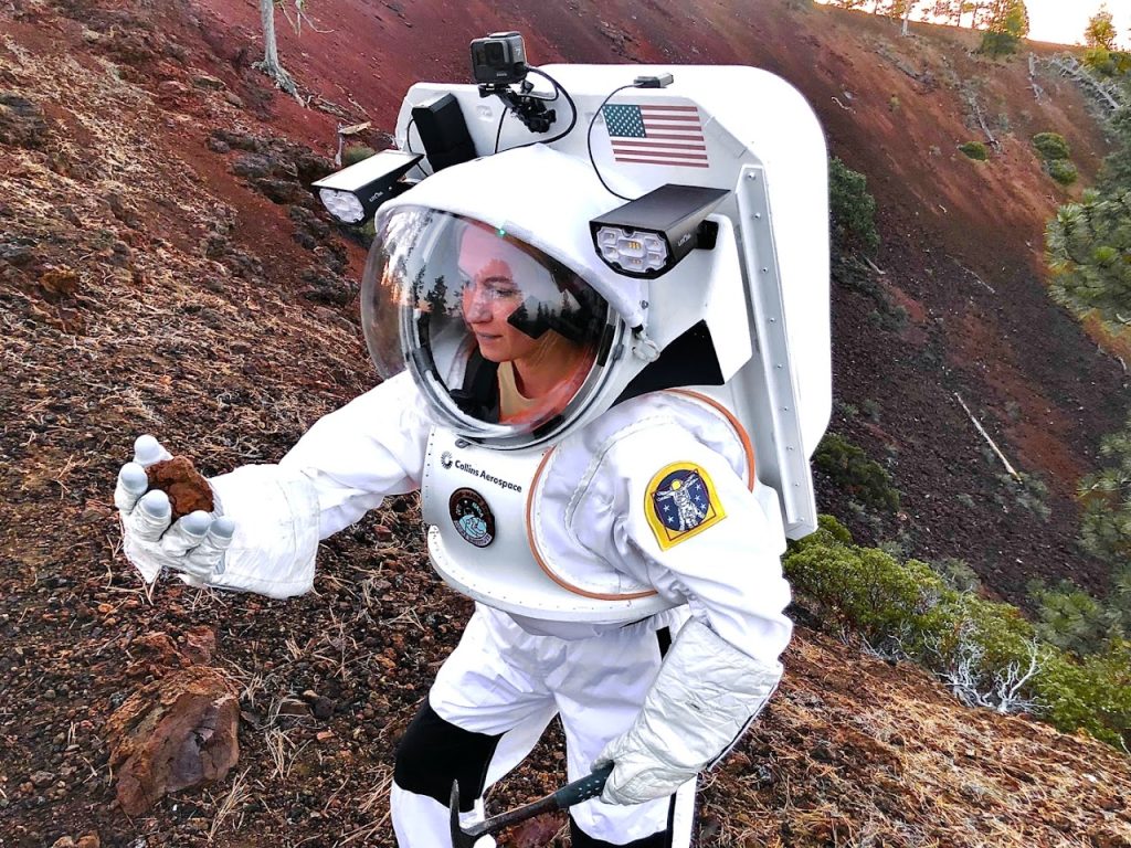 person in spacesuit
