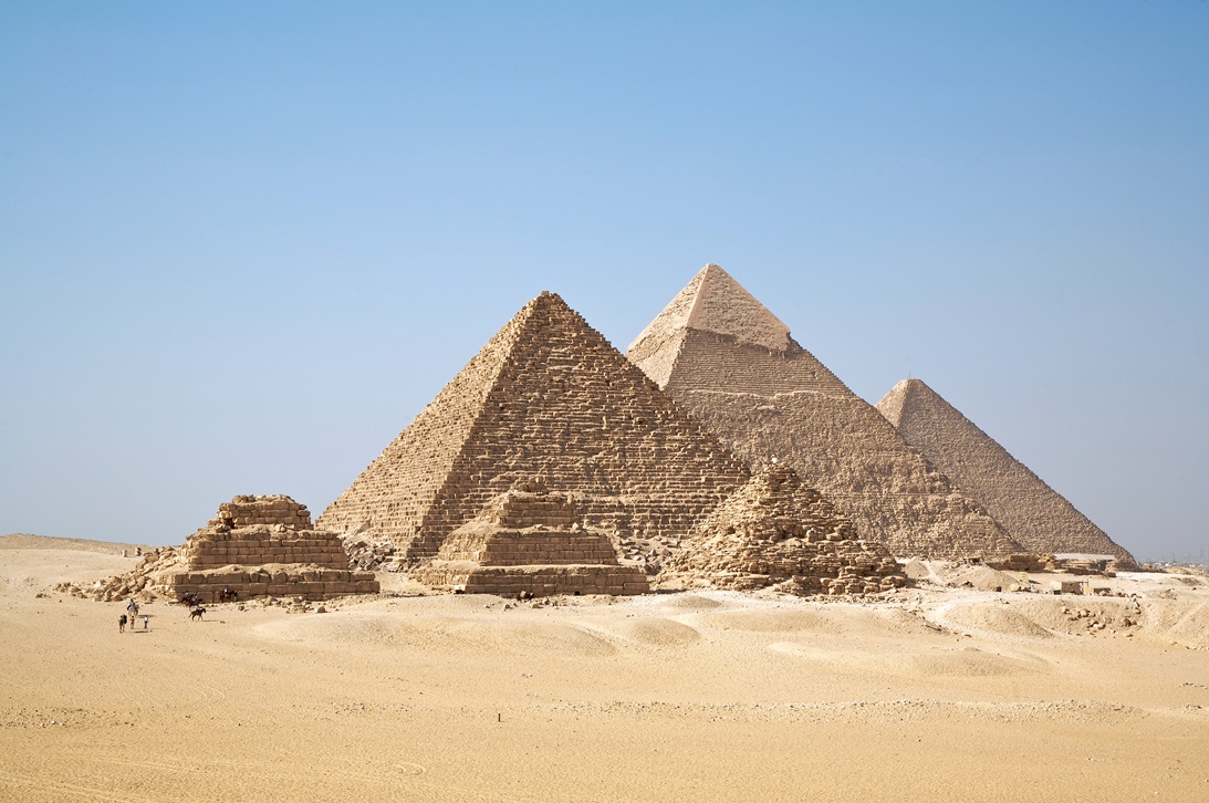 three large Egyptian pyramids