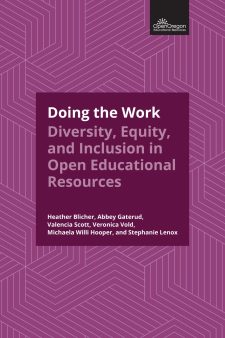 Doing the Work: Diversity, Equity, and Inclusion in Open Educational Resources book cover