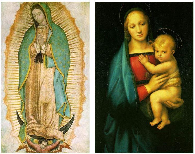 two images of the virgin mary F