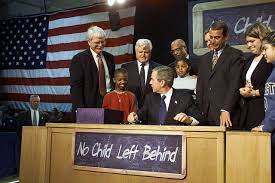 President George W. Bush Signs No Child Left Behind Act