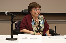 Judy Heumann speaking at a conference