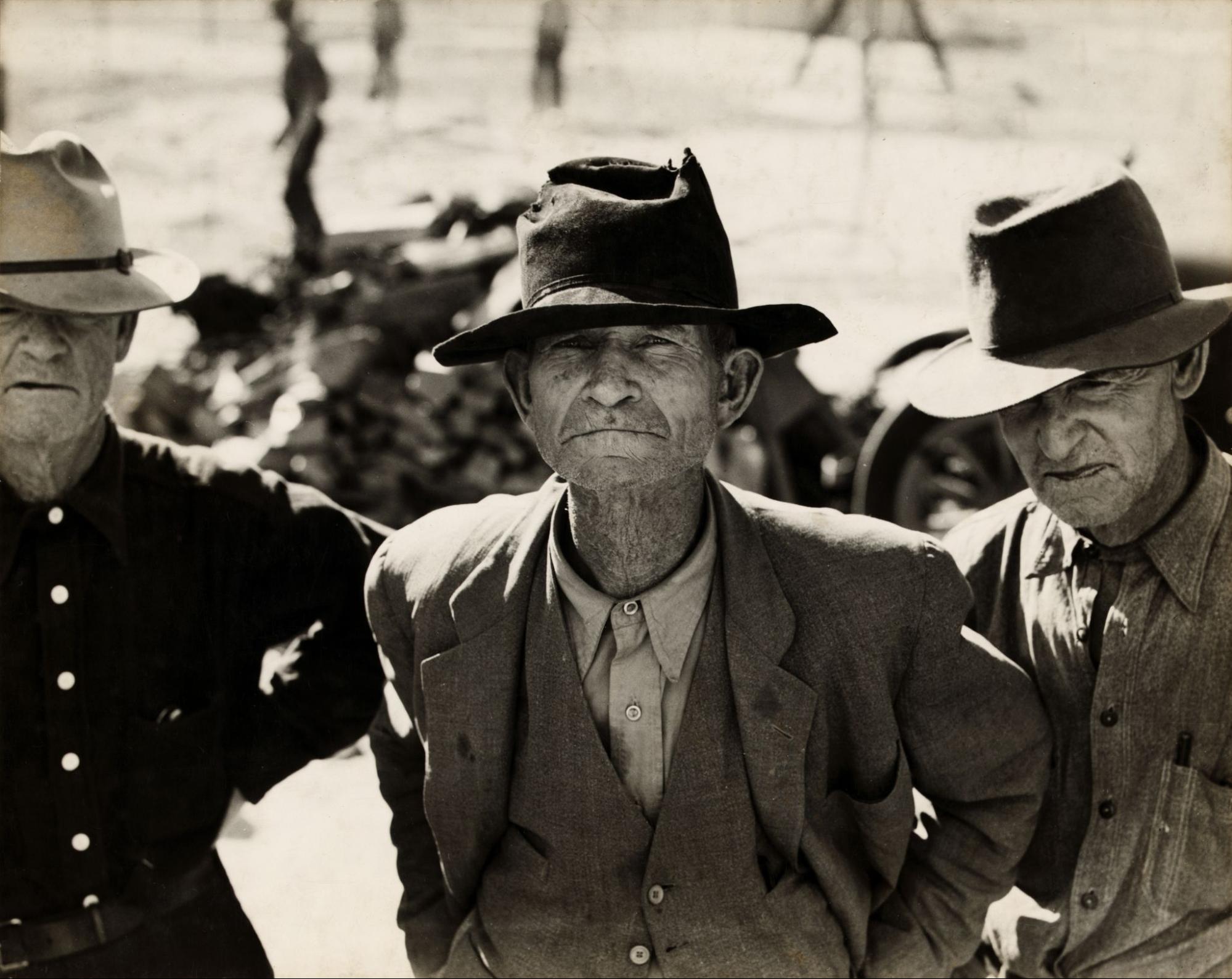 Fig 4.10 Three old men in tattered clothes
