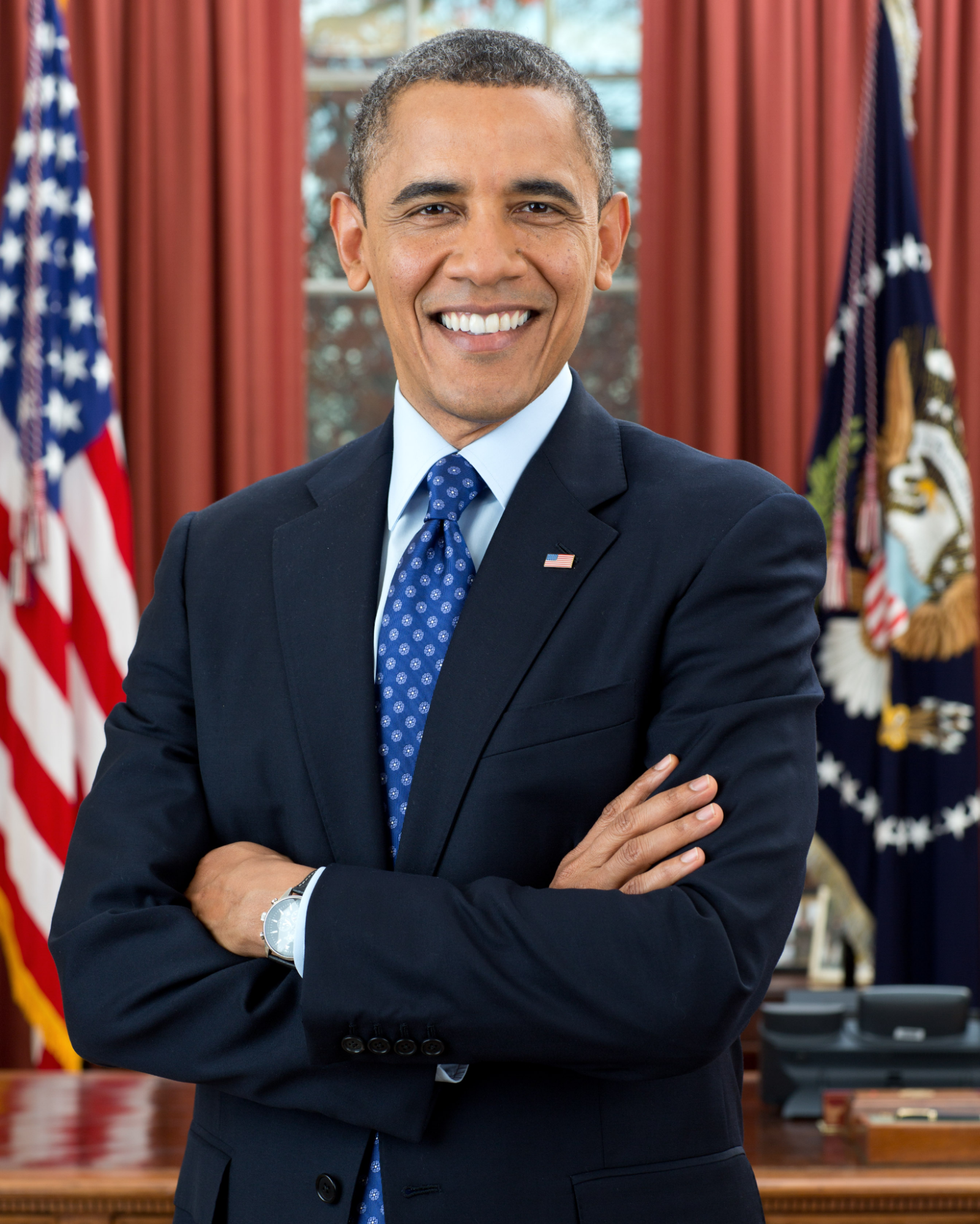 Fig 9.4 Headshot of President Barack Obama