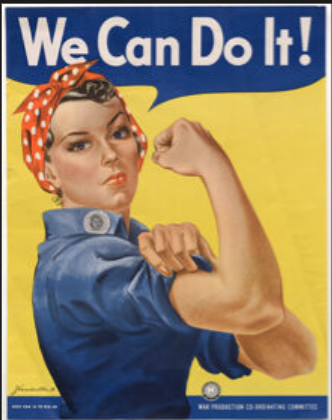 World War II poster recruiting women.