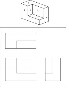 Solved Create a 3D Cabinet.45 Oblique Drawing А TOP A A A | Chegg.com