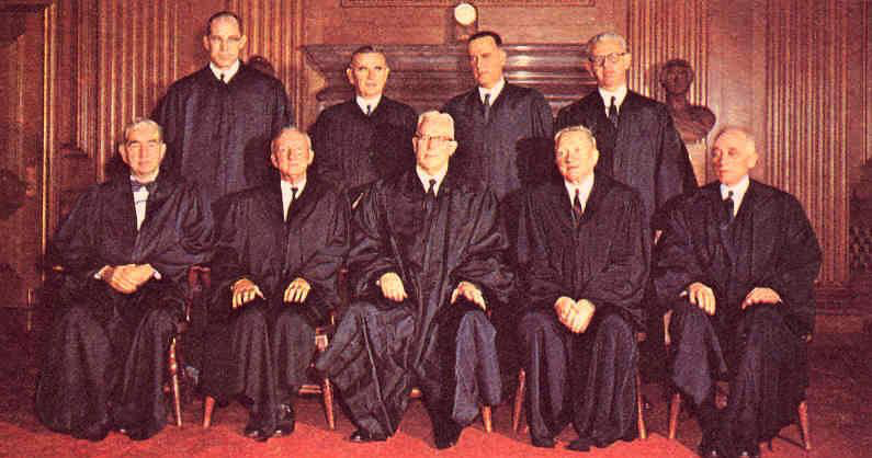 9 Supreme Court Justices in 1960