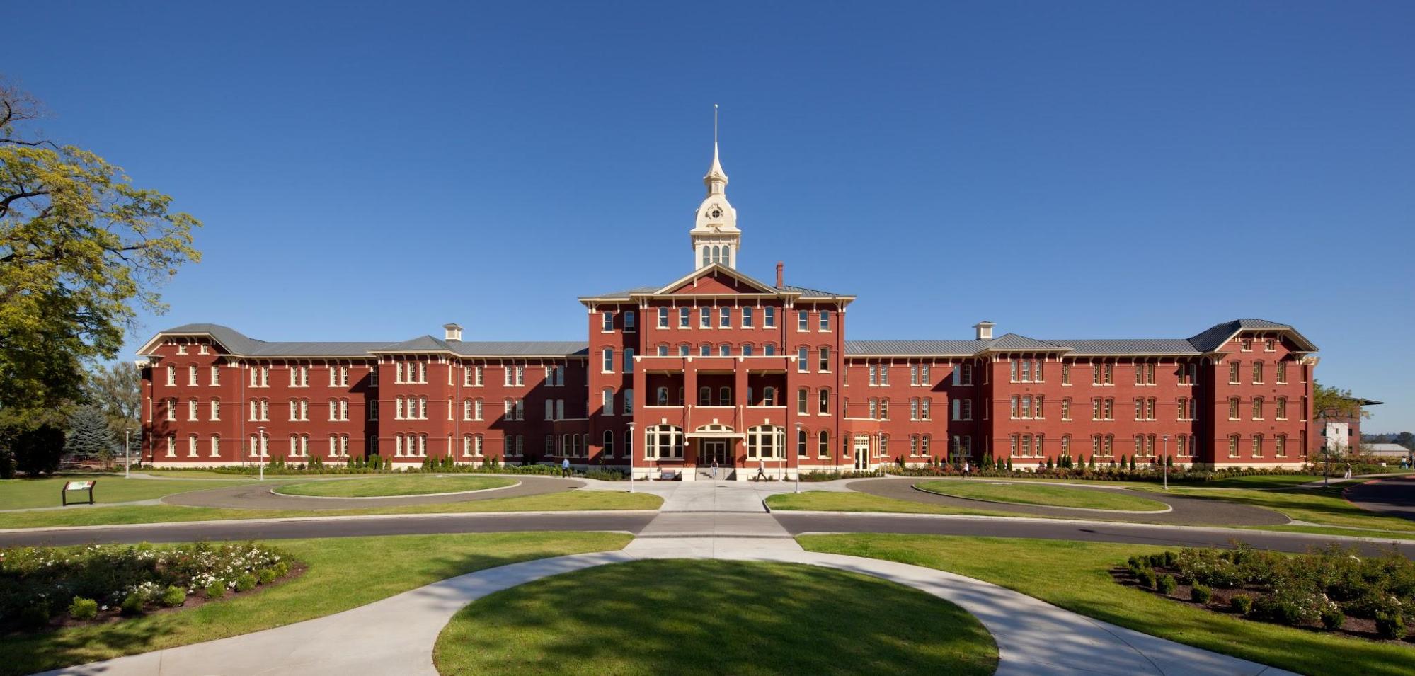 The large brick Oregon State Hospital building