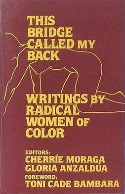 The cover of the book, "This Bridge Called My Back; Writings by Women of Color"