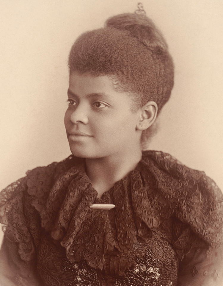 sepia photo of Ida B. Wells-Barnett