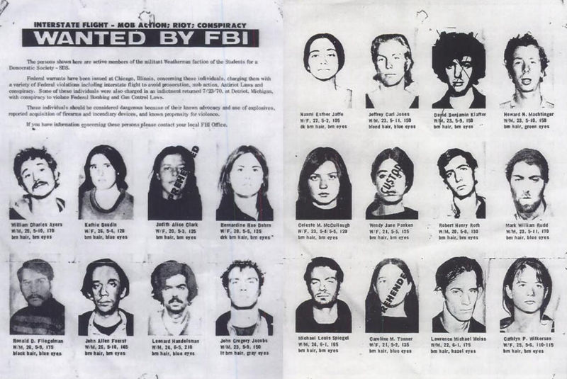 A "Wanted by the FBI" poster featuring 20 mug shots