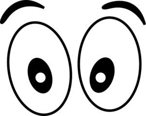 Surprised googly eyes
