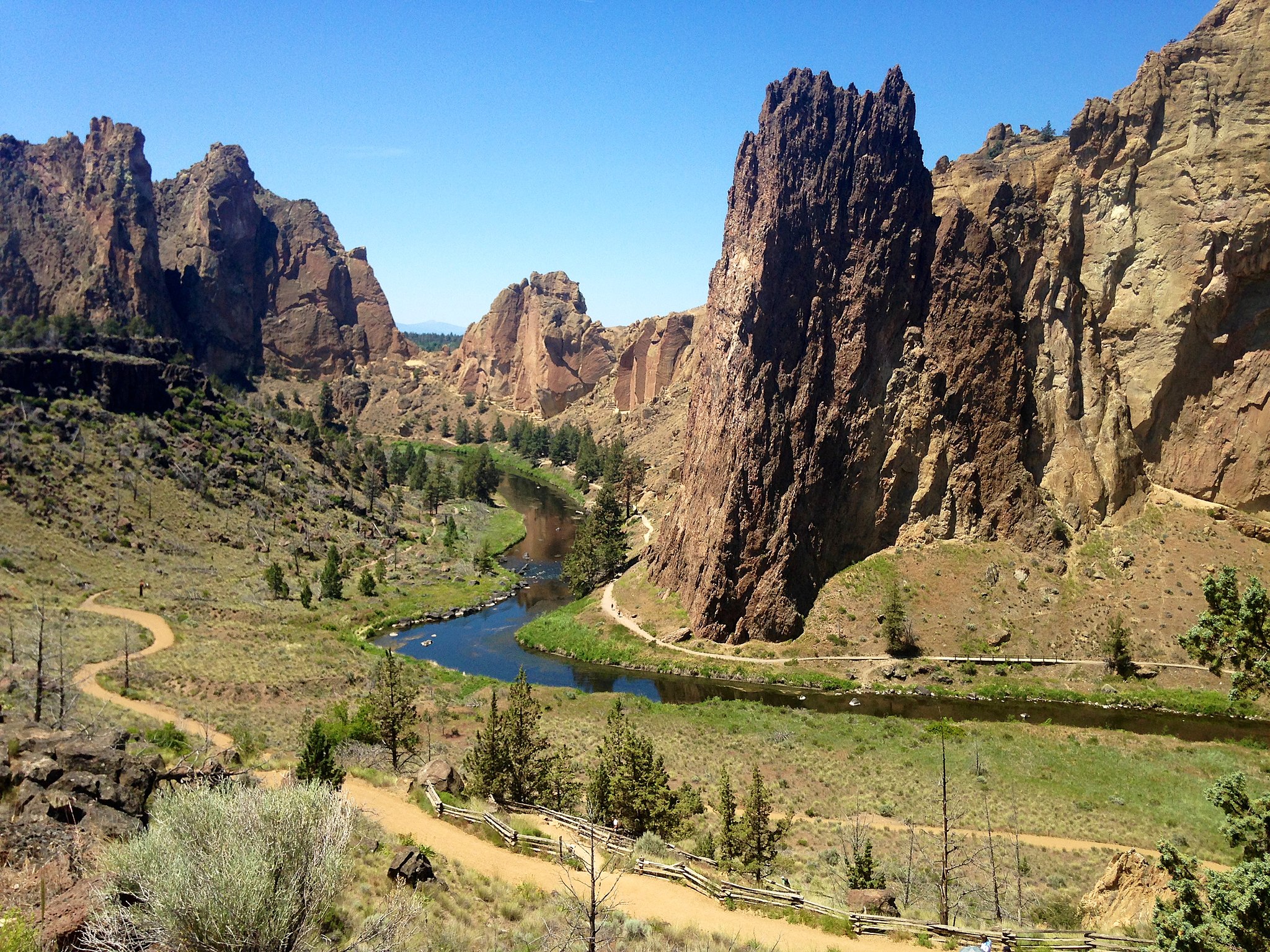 Smith Rock in the afternoon