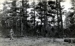 men walking in Oregon forest