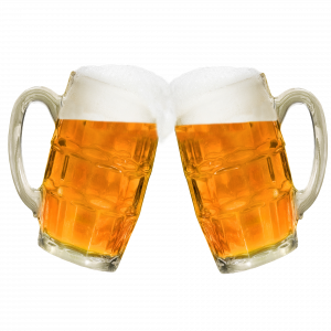 two steins of beer