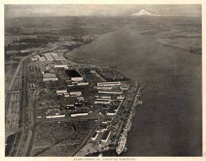 Kaiser shipyards in Vancouver, Oregon