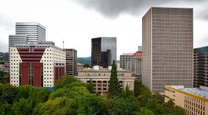 downtown Portland skyline